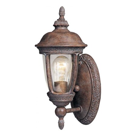 Maxim One Light Sienna Seedy Glass Wall Lantern 40462CDSE